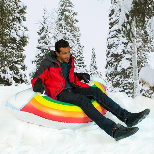 SnowCandy 53" Rainbow Snow Tube